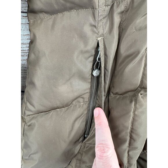 Eddie Bauer EB650 Fill Power Premium Long Goose Down Jacket Women's XS Brown - Picture 13 of 13